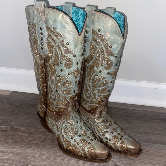 Corral Shoes Corral Glitter Cowboy Boots Poshmark